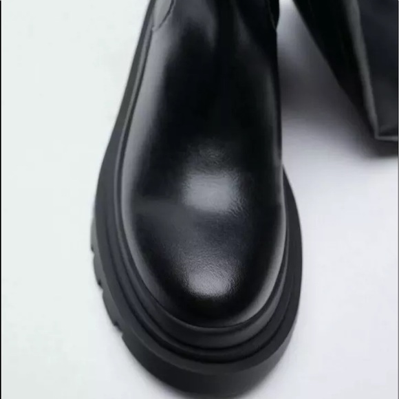 ZARA over the knee track boots - Picture 6 of 10